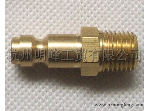 9320025 1/4T型公接 ZG1/4M 铜本色